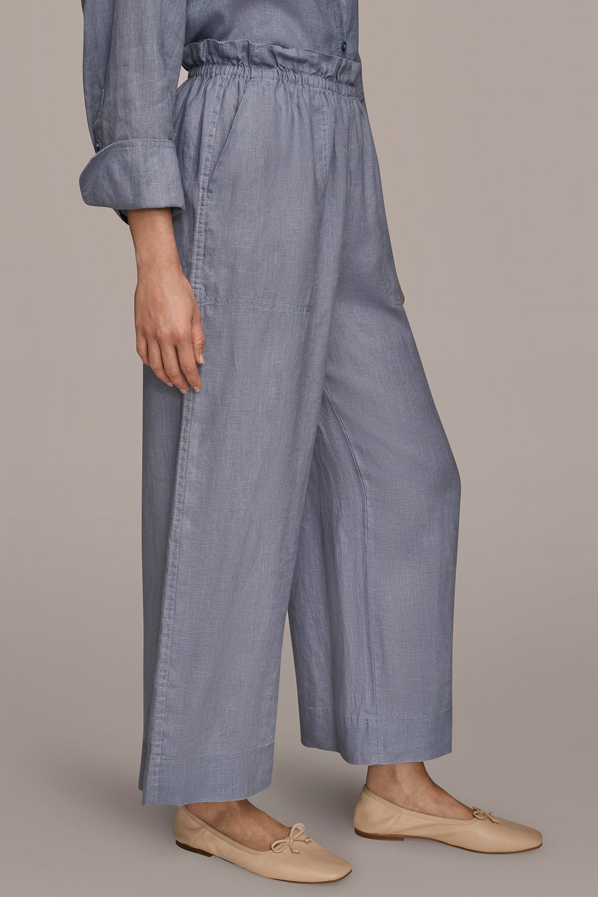 Donna Karan HIGH-RISE PAPERBAG PANT