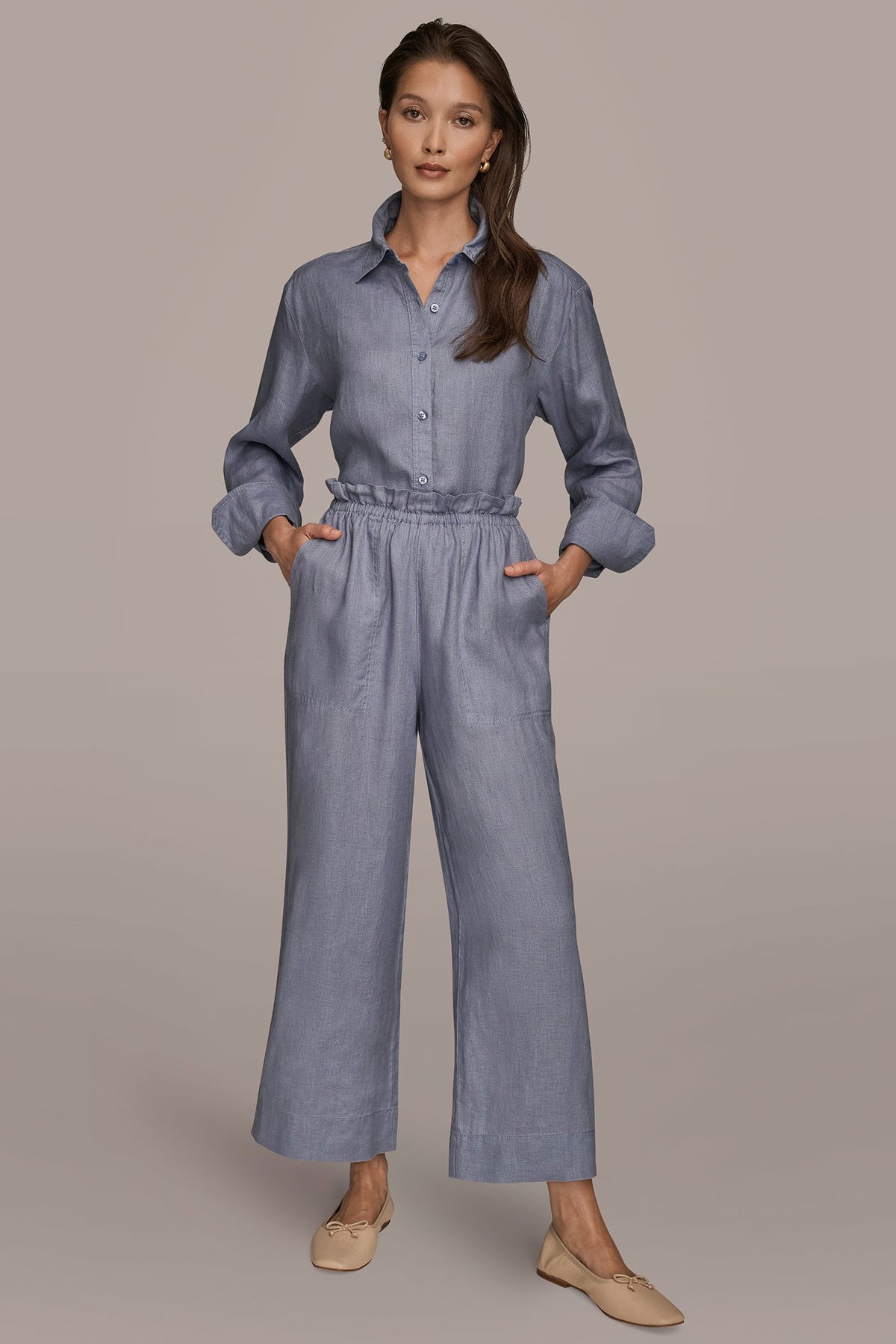 Donna Karan HIGH-RISE PAPERBAG PANT