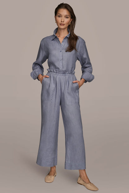 Donna Karan HIGH-RISE PAPERBAG PANT