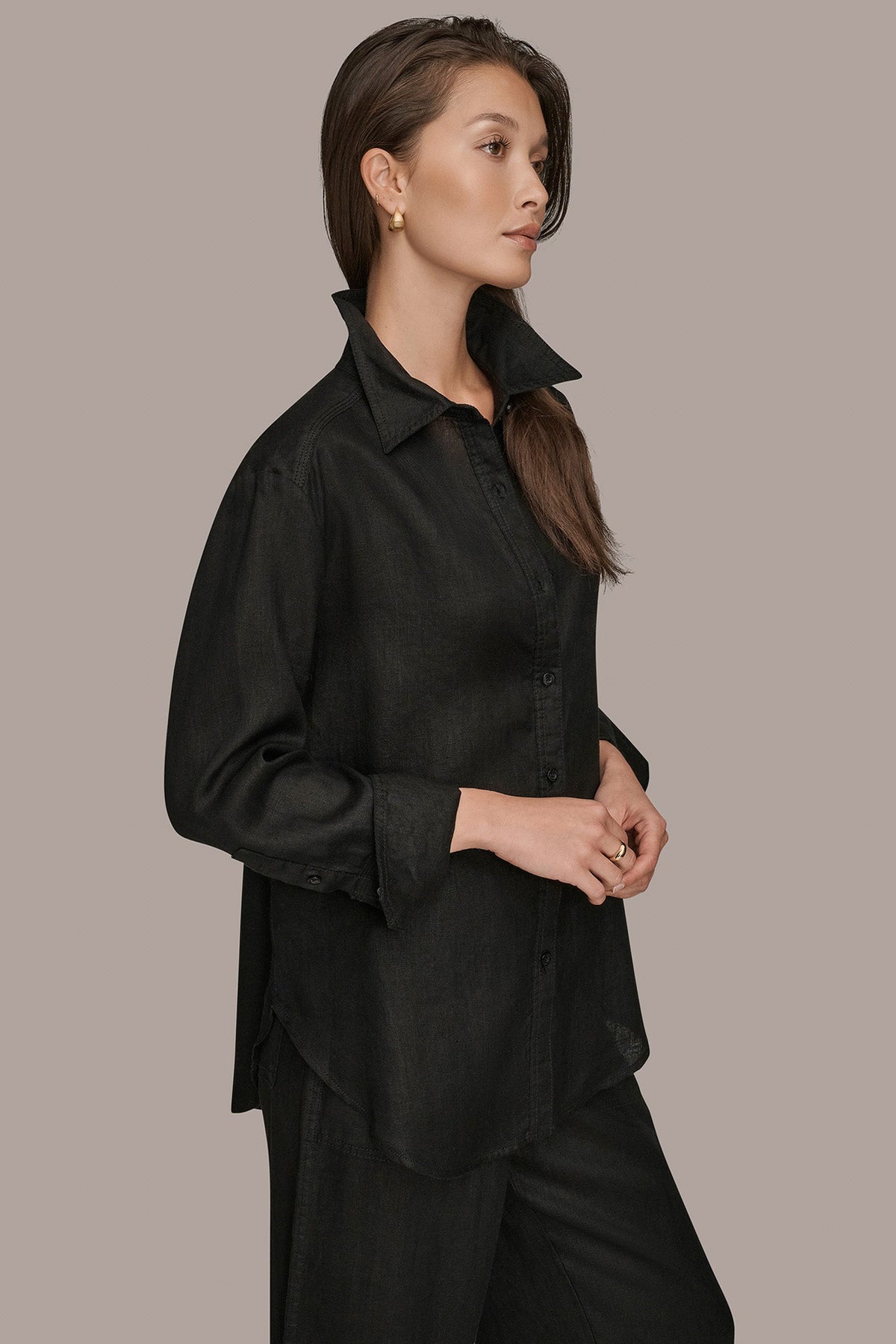 Donna Karan LONG SLEEVE SHIRT