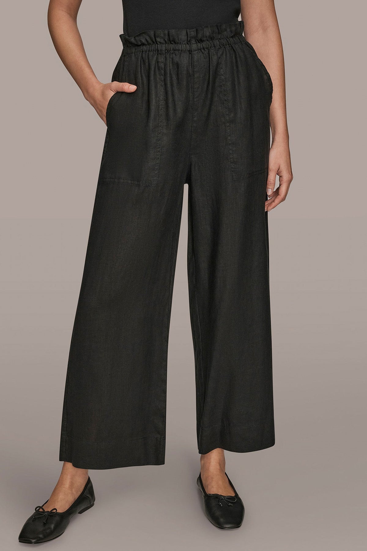 Donna Karan HIGH-RISE PAPERBAG PANT