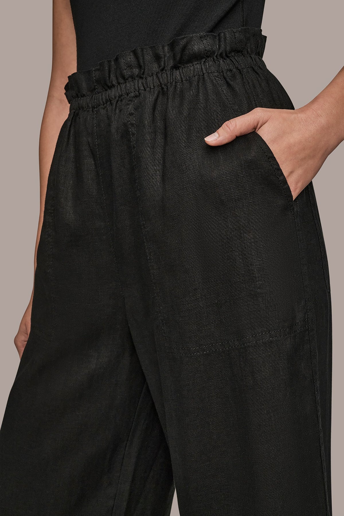 Donna Karan HIGH-RISE PAPERBAG PANT