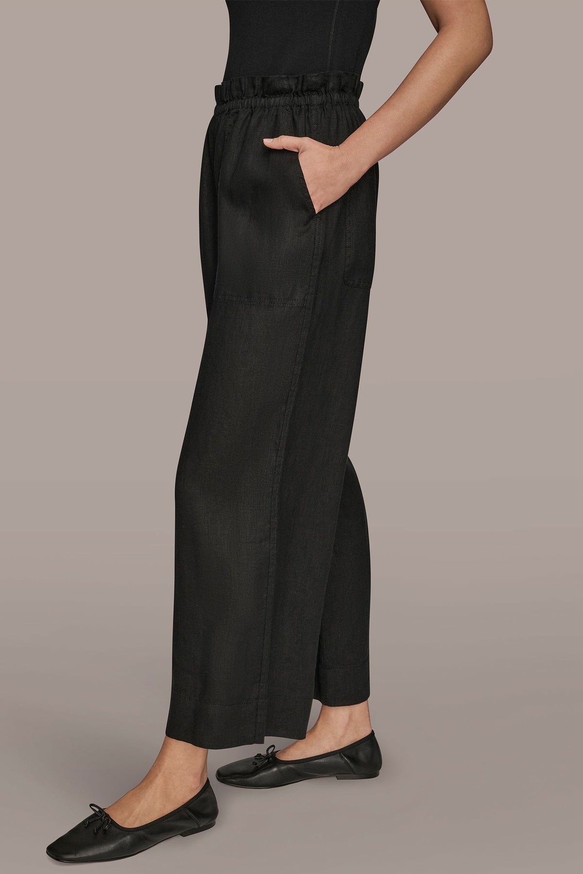 Donna Karan HIGH-RISE PAPERBAG PANT