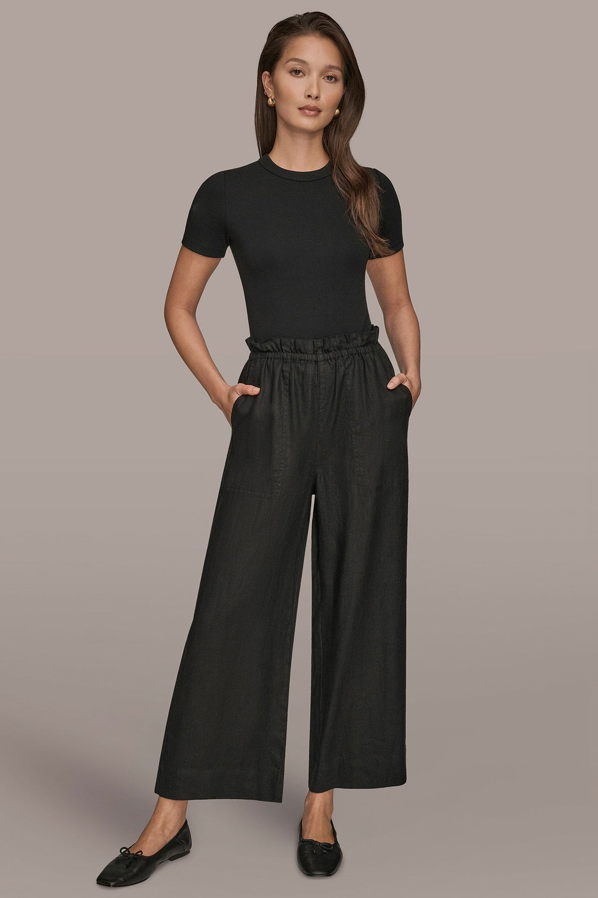 Donna Karan HIGH-RISE PAPERBAG PANT