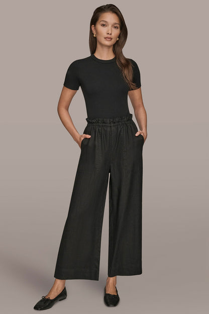 Donna Karan HIGH-RISE PAPERBAG PANT