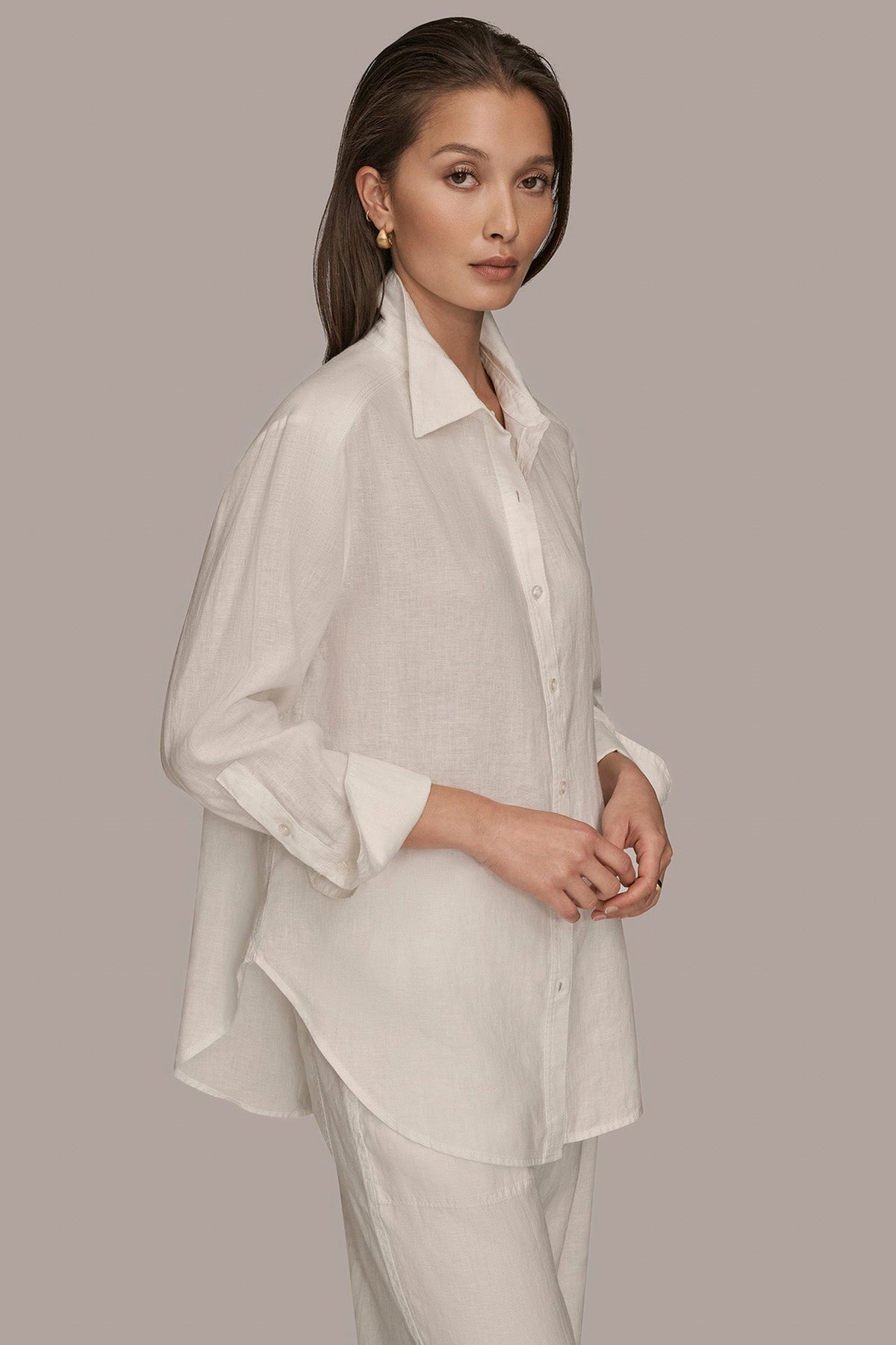 Donna Karan LONG SLEEVE SHIRT
