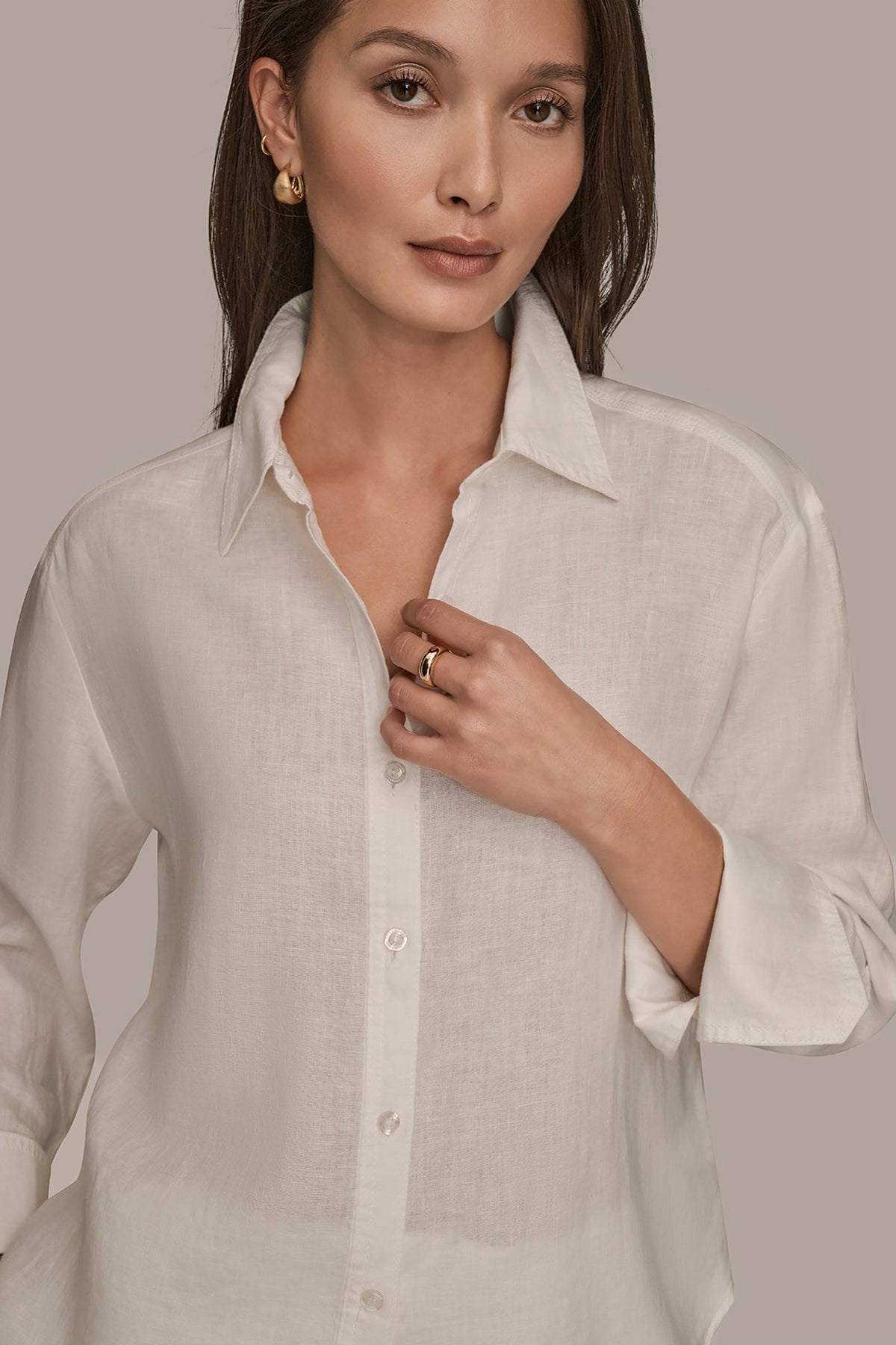 Donna Karan LONG SLEEVE SHIRT