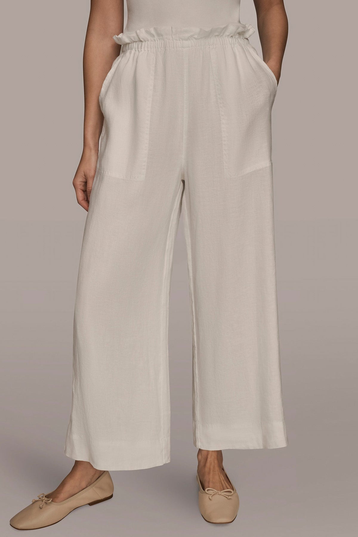 Donna Karan HIGH-RISE PAPERBAG PANT