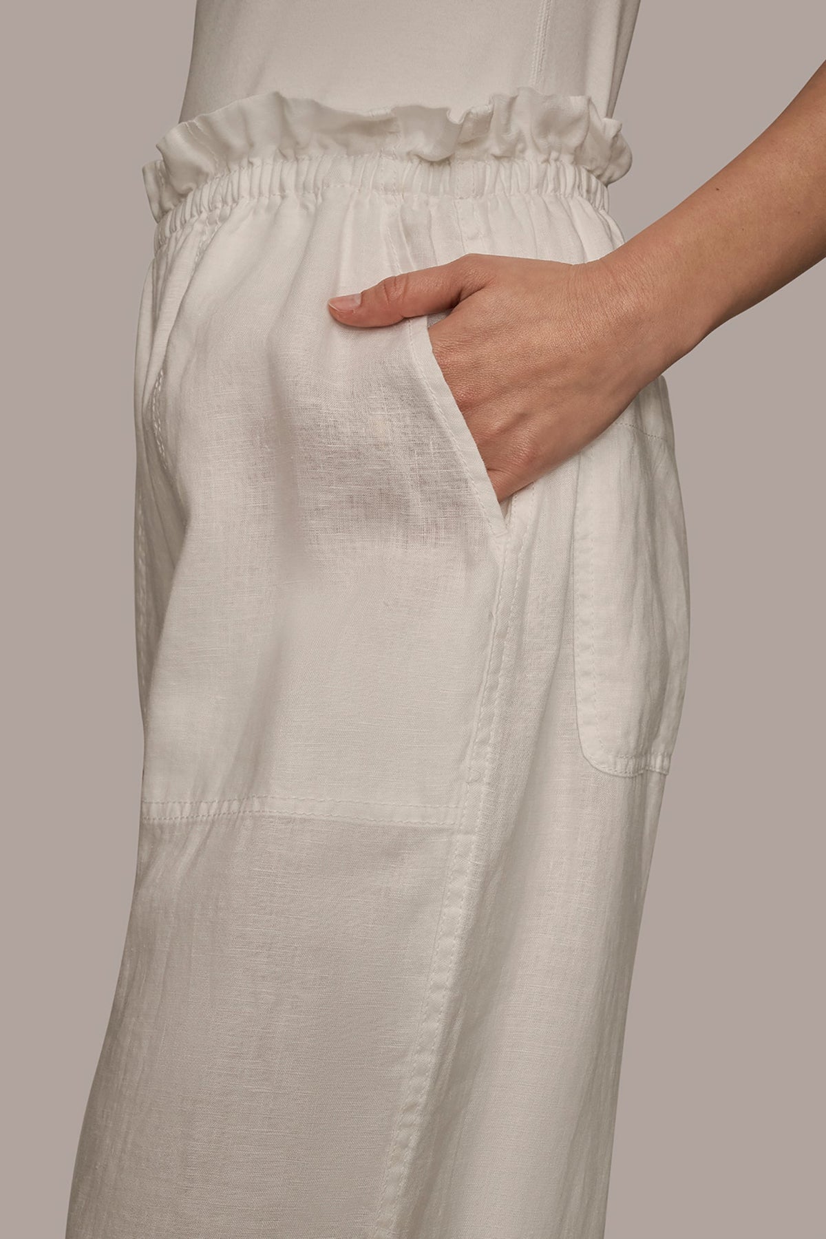 Donna Karan HIGH-RISE PAPERBAG PANT