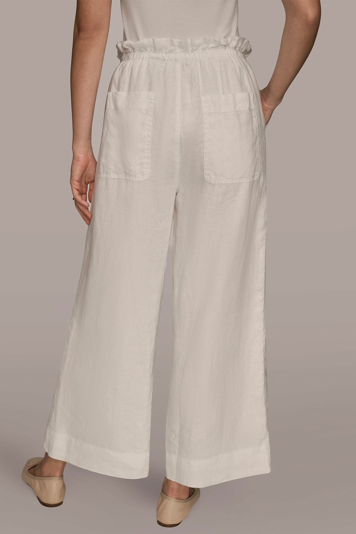 Donna Karan HIGH-RISE PAPERBAG PANT