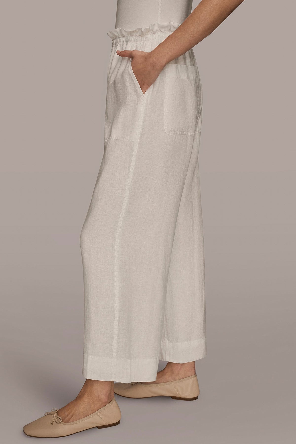 Donna Karan HIGH-RISE PAPERBAG PANT