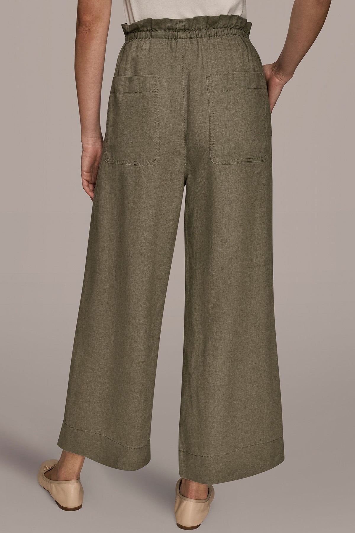 Donna Karan HIGH-RISE PAPERBAG PANT