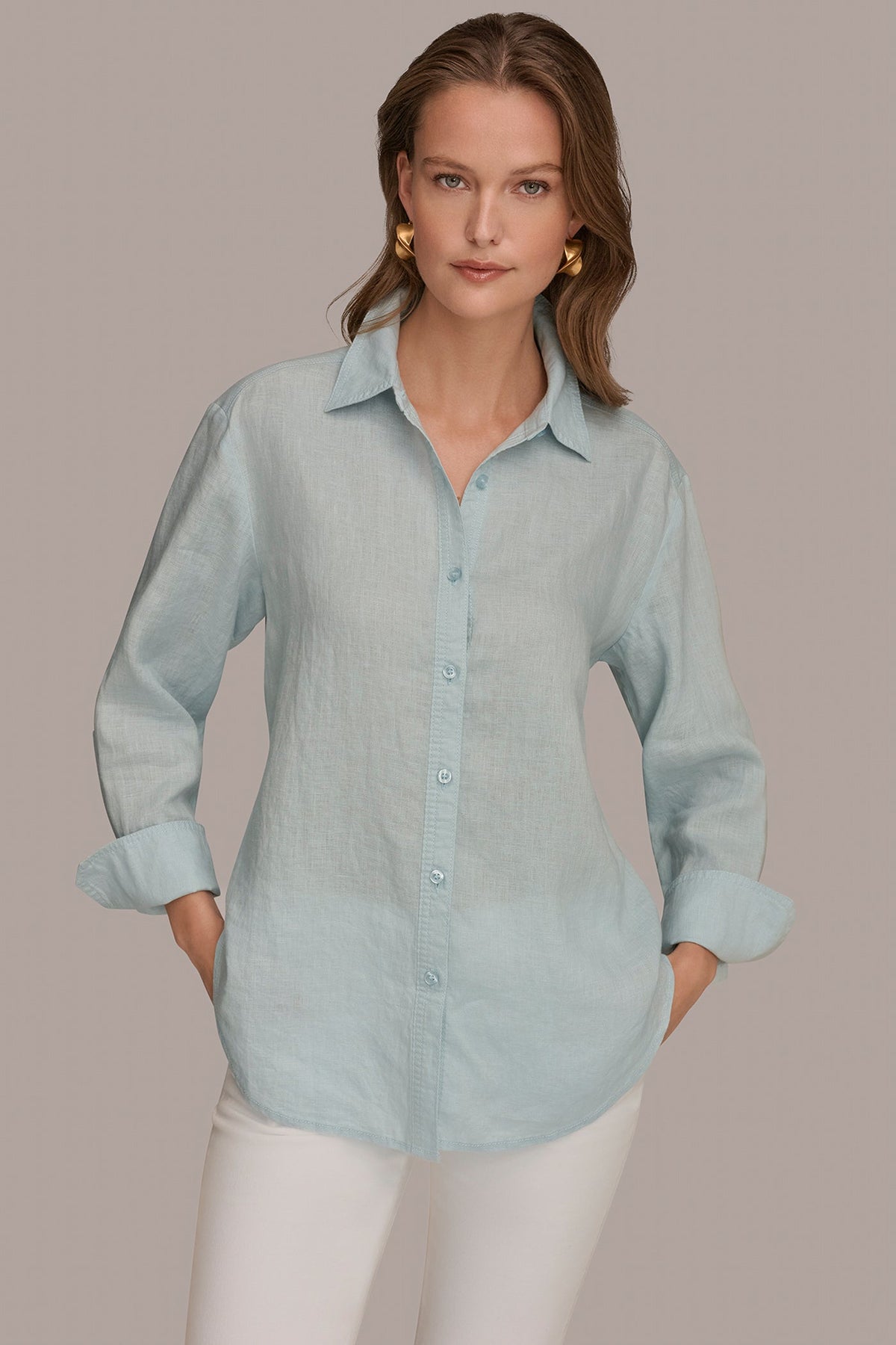Donna Karan LONG SLEEVE SHIRT