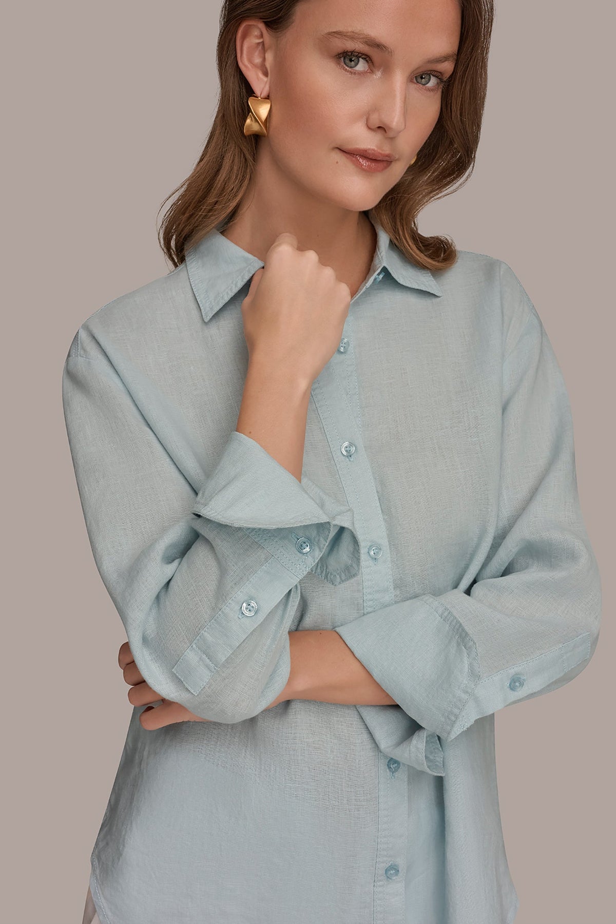 Donna Karan LONG SLEEVE SHIRT