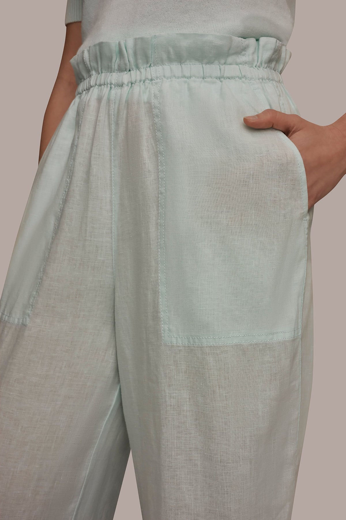 Donna Karan HIGH-RISE PAPERBAG PANT