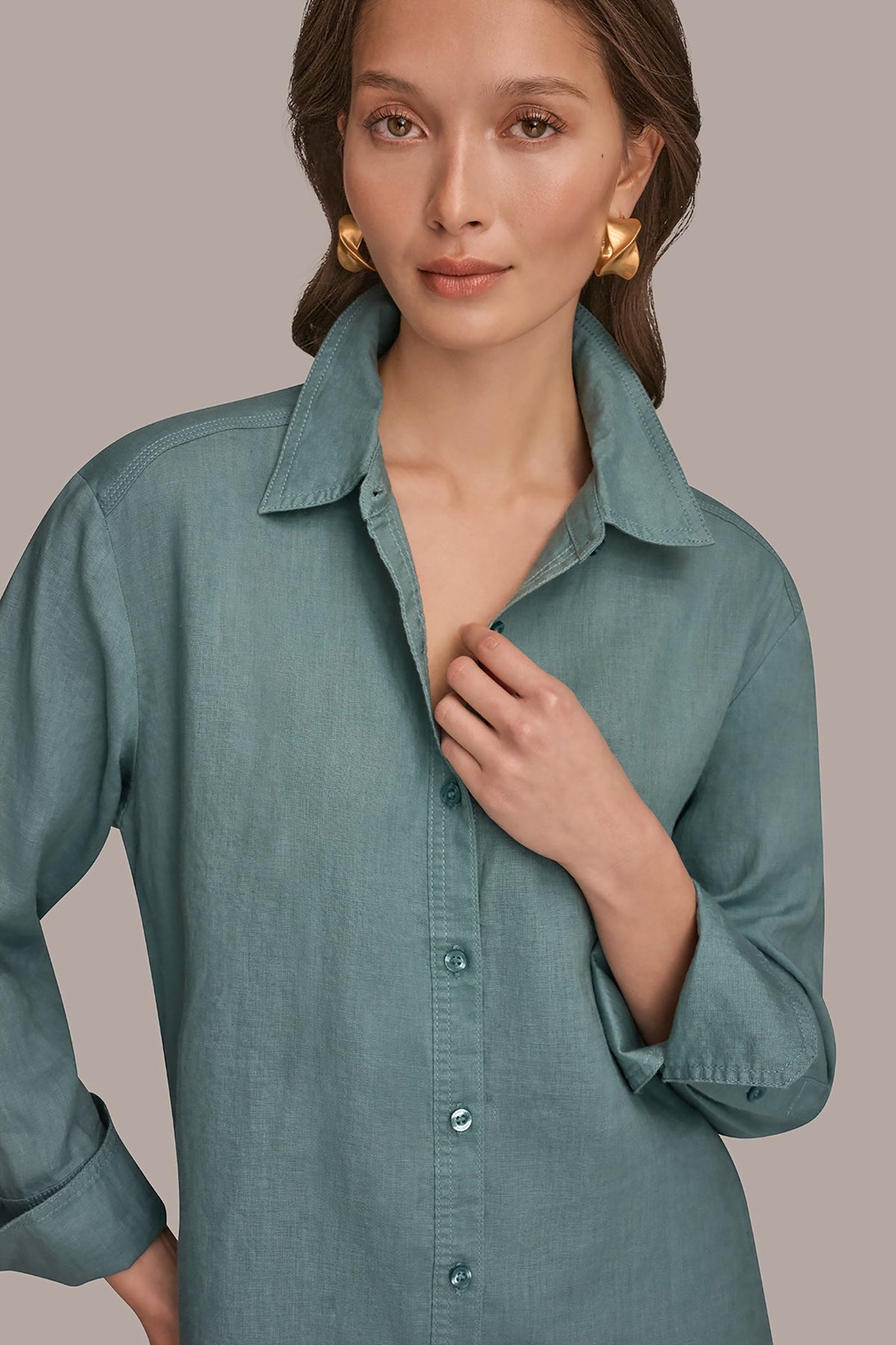 Donna Karan LONG SLEEVE SHIRT