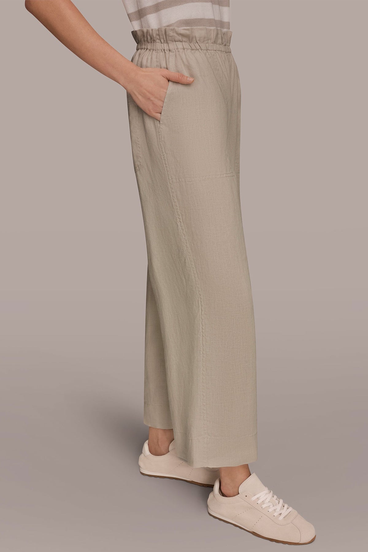 Donna Karan HIGH-RISE PAPERBAG PANT