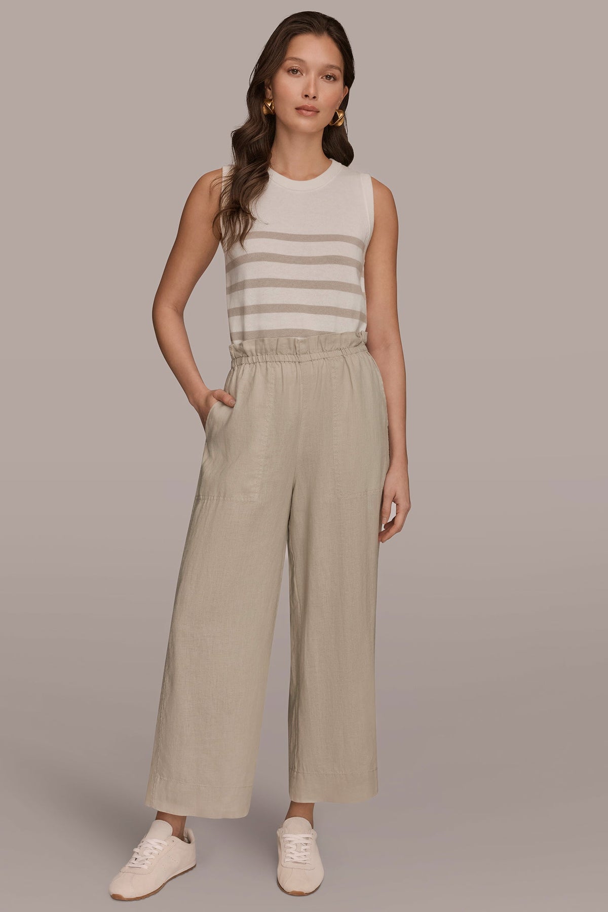 Donna Karan HIGH-RISE PAPERBAG PANT