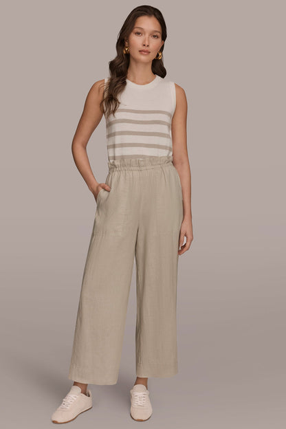 Donna Karan HIGH-RISE PAPERBAG PANT