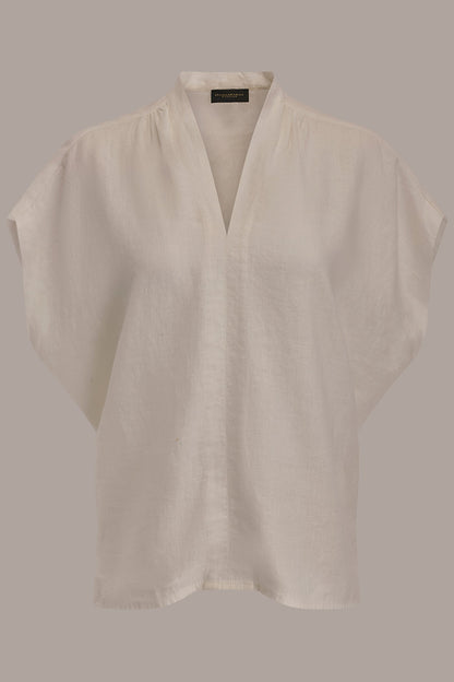 Donna Karan LINEN SLEEVELESS BLOUSE