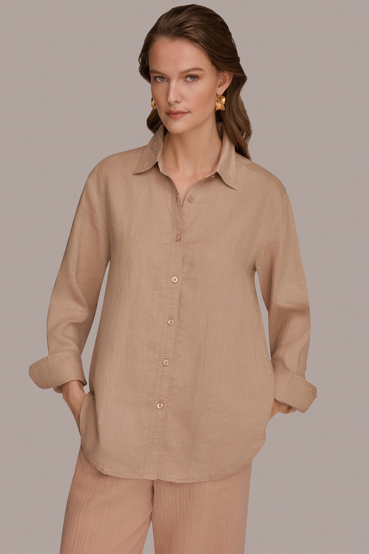 Donna Karan LONG SLEEVE SHIRT