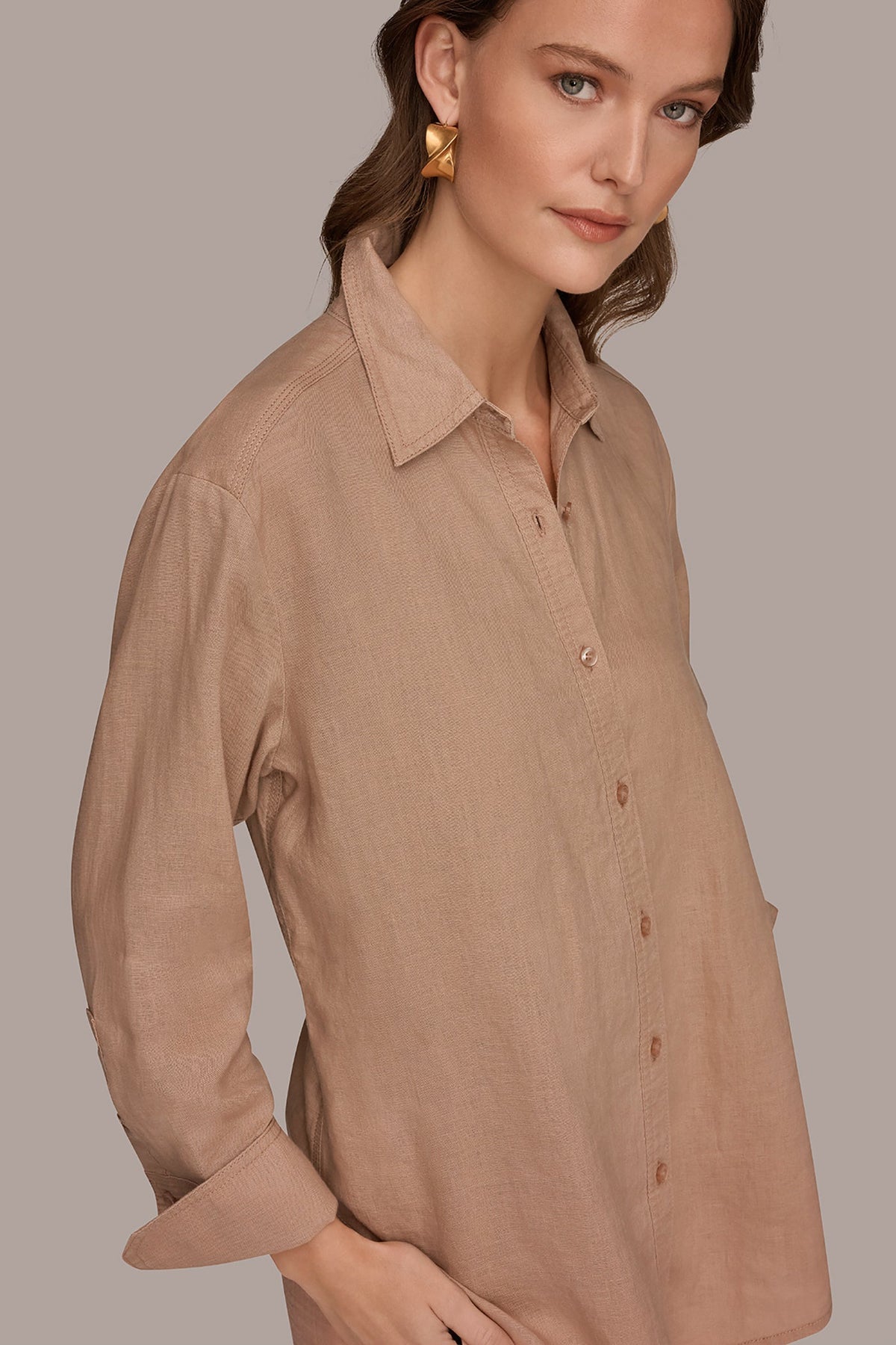 Donna Karan LONG SLEEVE SHIRT