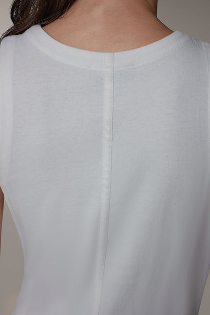 Donna Karan SLEEVELESS MIDI TRAPEZE DRESS