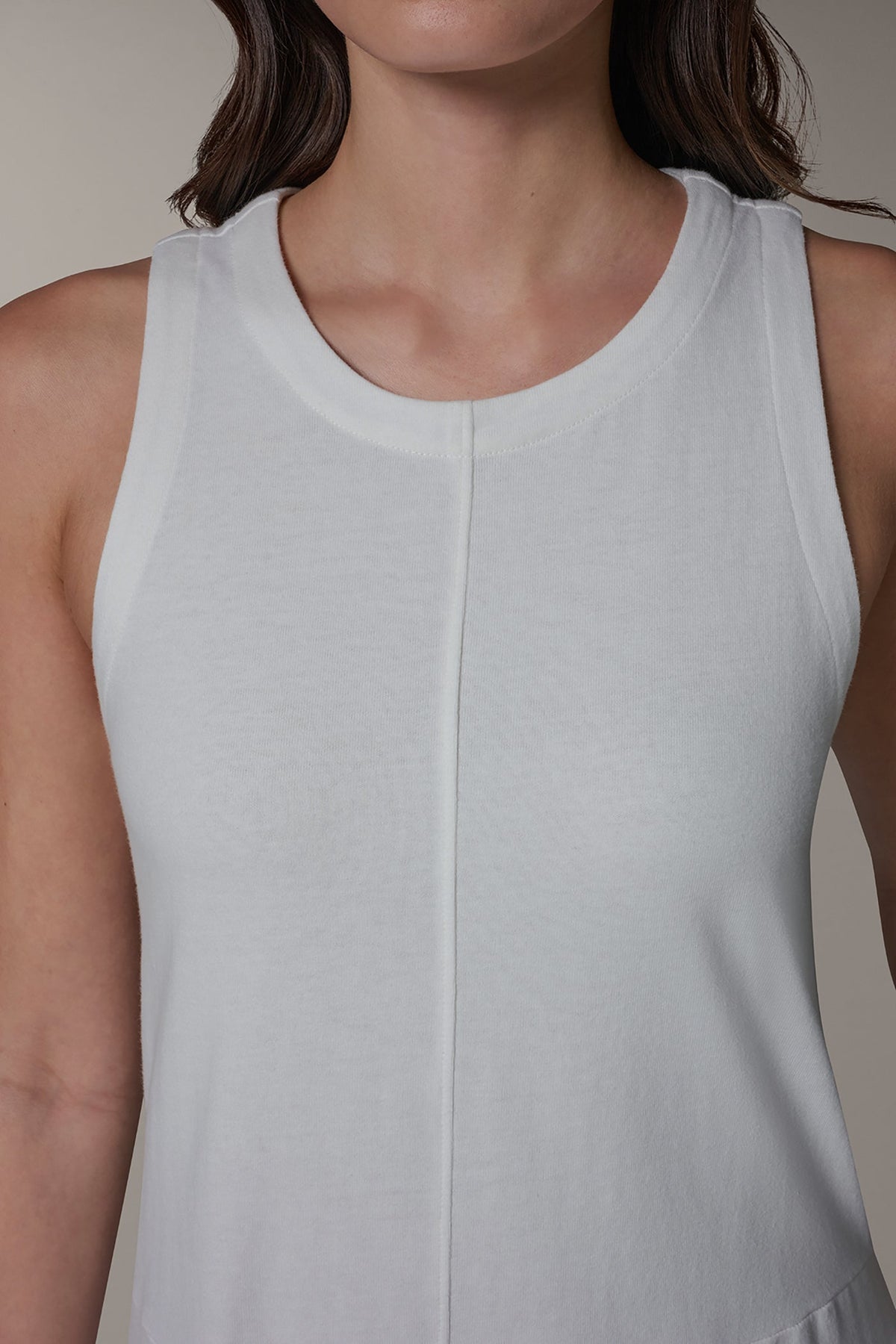 Donna Karan SLEEVELESS MIDI TRAPEZE DRESS