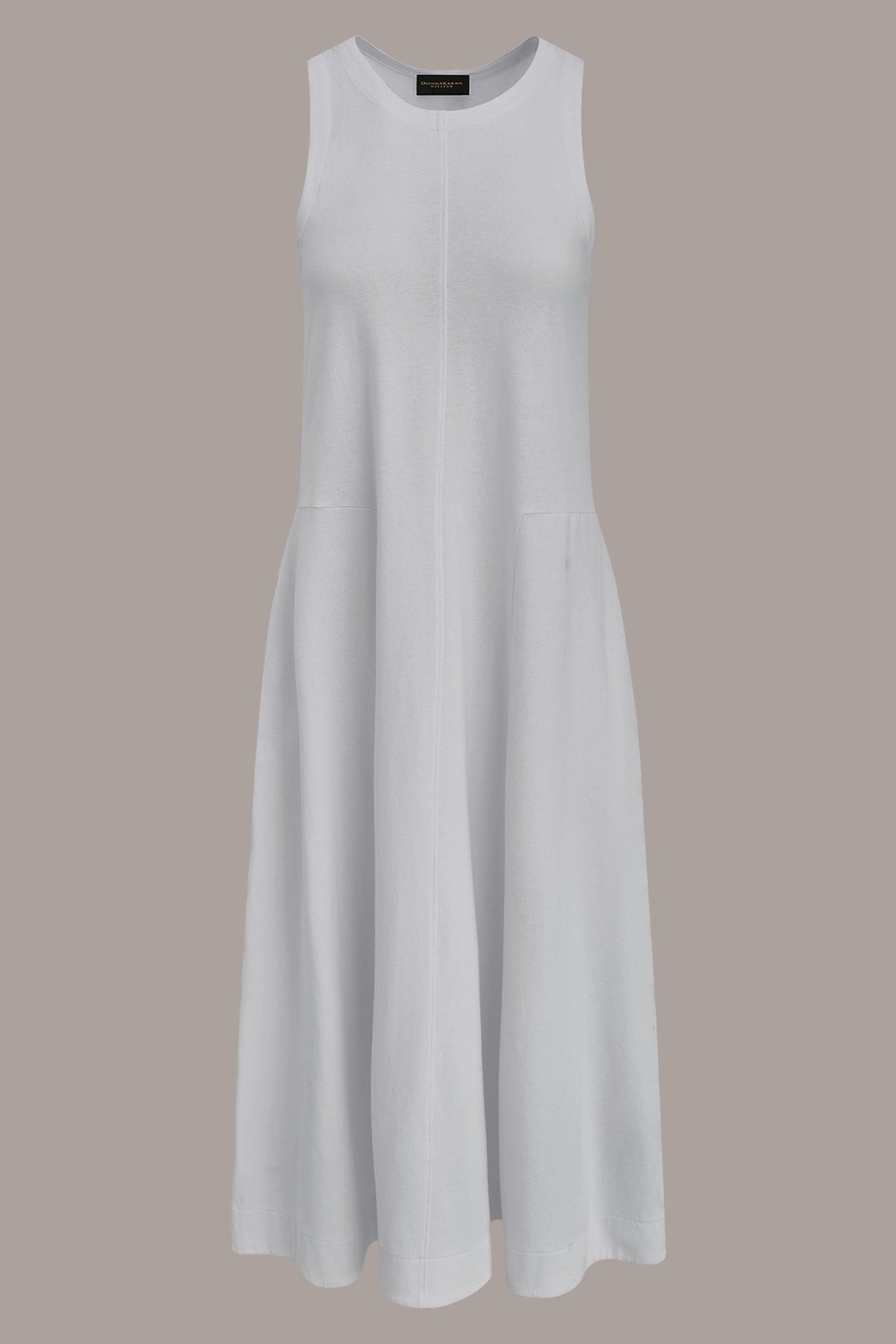 Donna Karan SLEEVELESS MIDI TRAPEZE DRESS