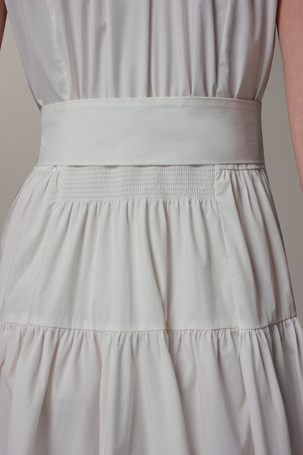 Donna Karan CAP SLEEVE MIDI SHIRT DRESS