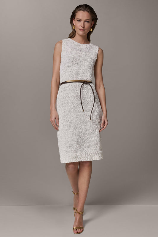 Donna Karan BOUCLE KNIT DRESS