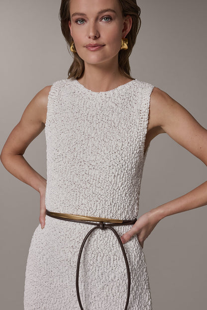 Donna Karan BOUCLE KNIT DRESS