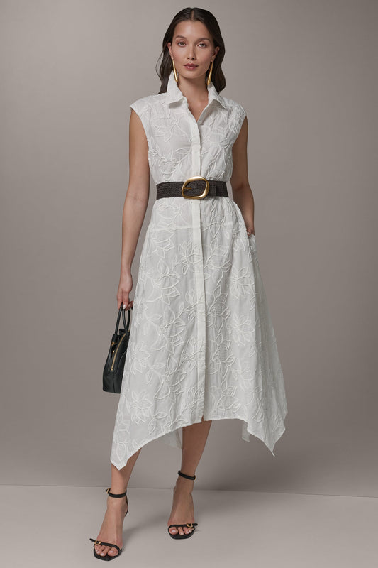 Donna Karan SLEEVELESS MIDI SHIRT DRESS