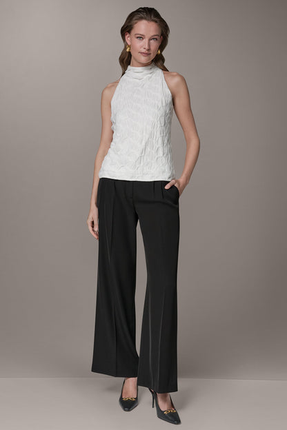 Donna Karan SLEEVELESS MOCK NECK BLOUSE