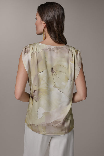 Donna Karan SLEEVELESS EXTENDED SHOULDER TOP