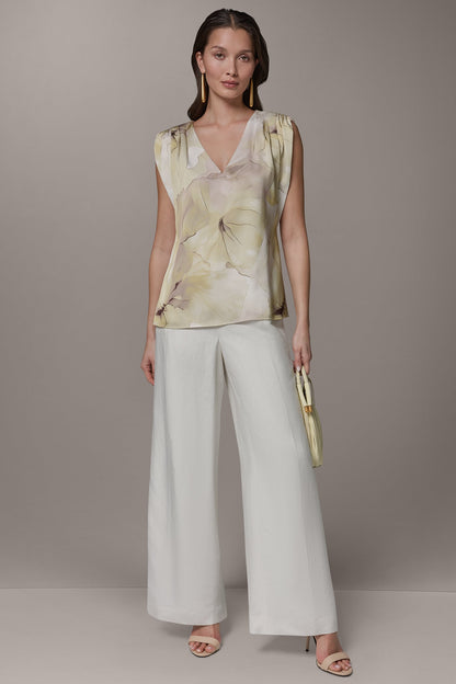 Donna Karan SLEEVELESS EXTENDED SHOULDER TOP