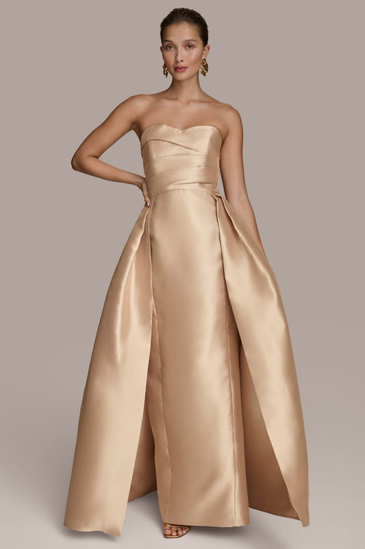 Donna Karan MIKADO STRAPLESS SWEETHEART BALL GOWN
