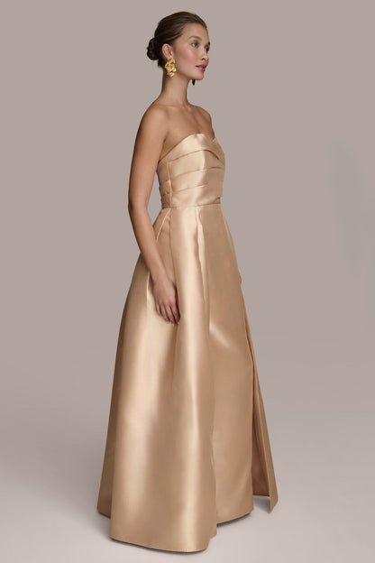 Donna Karan MIKADO STRAPLESS SWEETHEART BALL GOWN