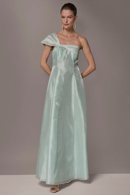 Donna Karan ORGANZA TWIST ONE-SHOULDER BALL GOWN