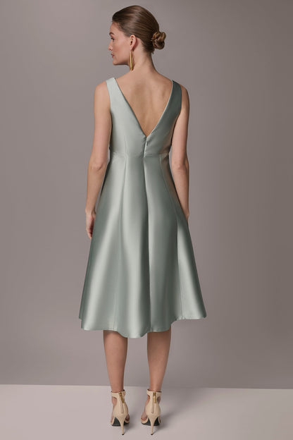 Donna Karan MIKADO CRYSTAL MIDI GOWN