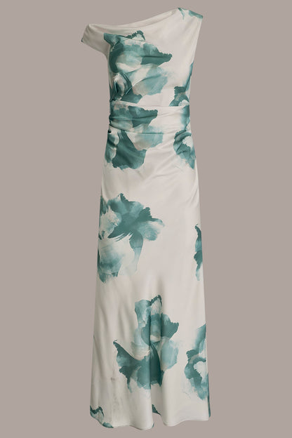 Donna Karan CHARMEUSE FLORAL GOWN