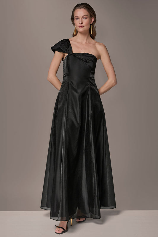 Donna Karan ORGANZA TWIST ONE-SHOULDER BALL GOWN