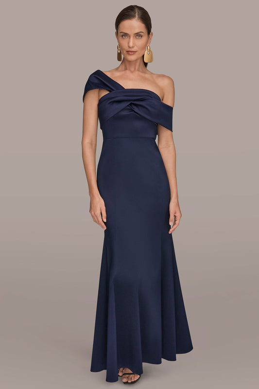 Donna Karan MIKADO OFF-THE-SHOULDER GOWN