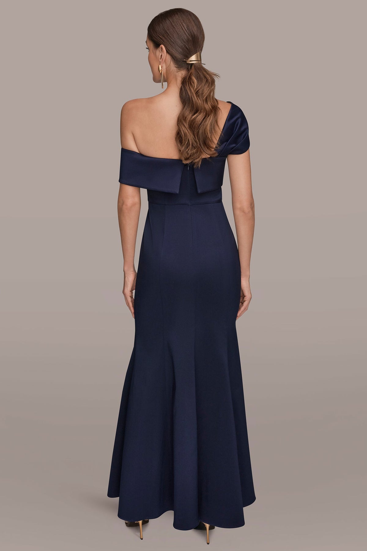 Donna Karan MIKADO OFF-THE-SHOULDER GOWN