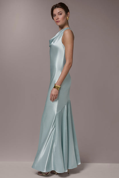 Donna Karan SLEEVELESS COWL-NECK GOWN