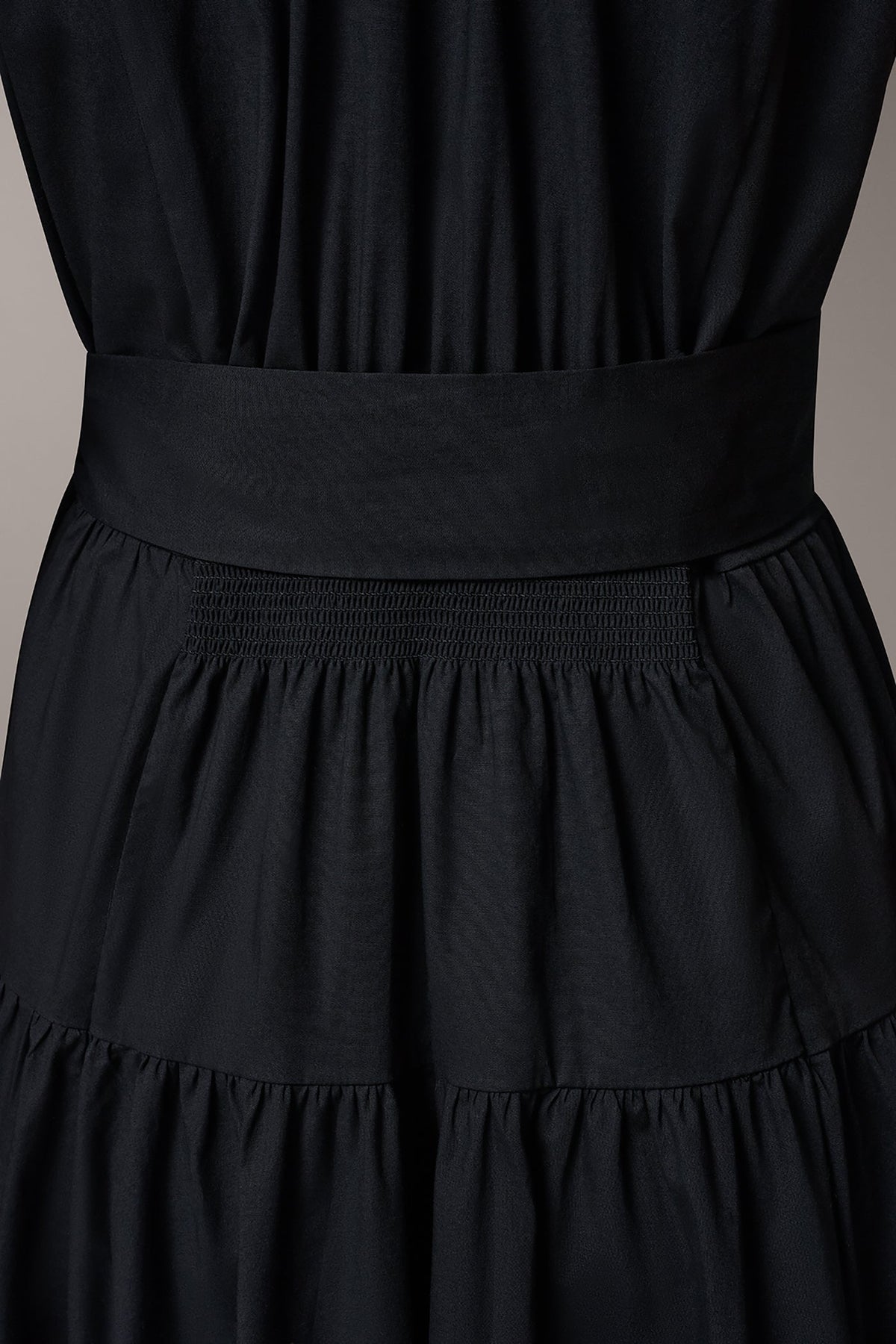 Donna Karan CAP SLEEVE MIDI SHIRT DRESS