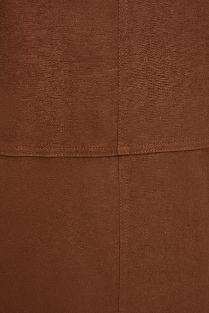 Donna Karan LINEN-BLEND SHIFT DRESS