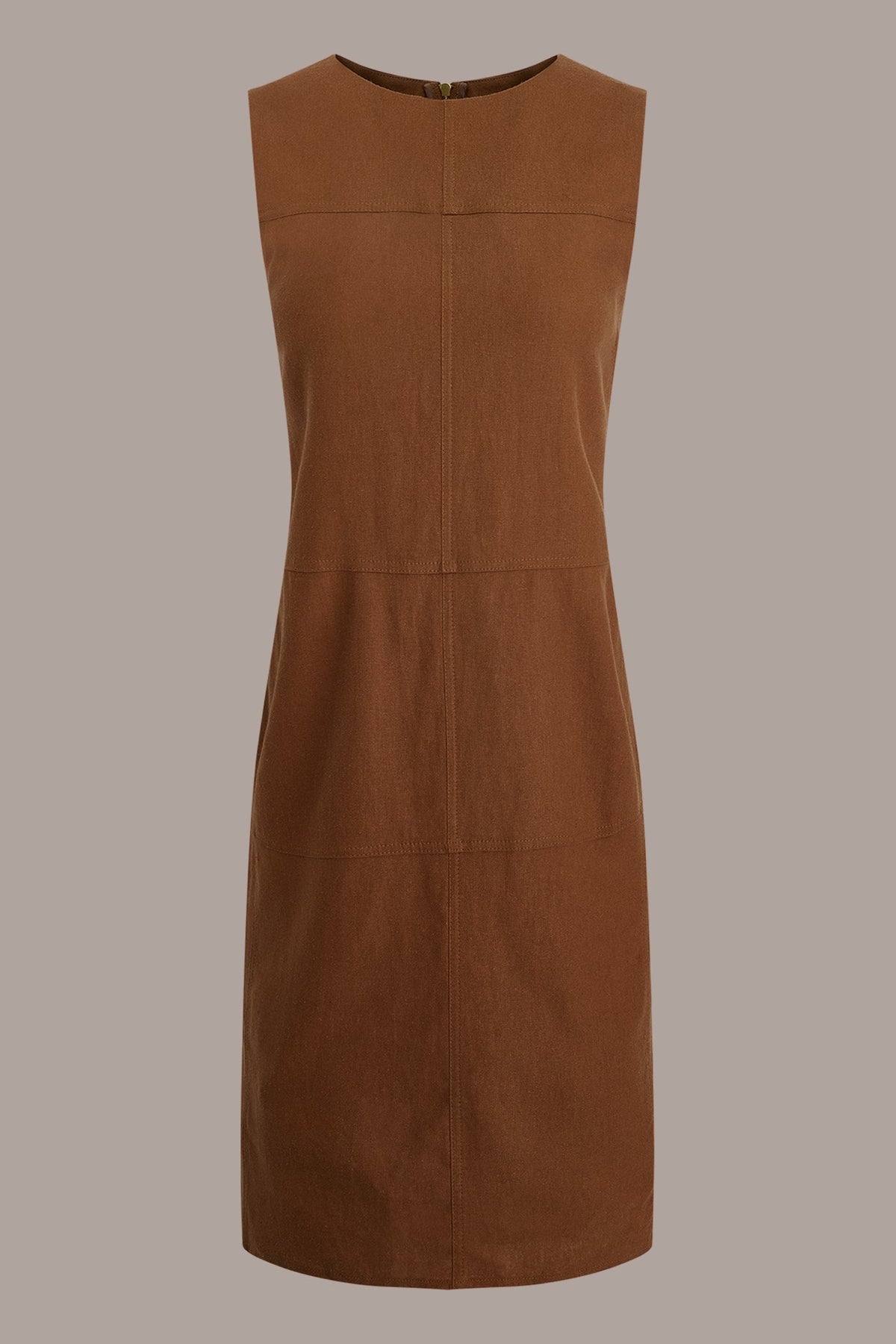 Donna Karan LINEN-BLEND SHIFT DRESS