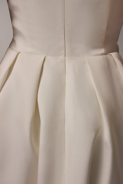 Donna Karan MIKADO STRAPLESS MIDI GOWN