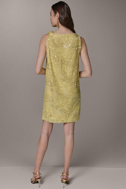 Donna Karan SEQUIN SHIFT DRESS